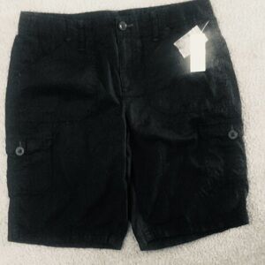 Black Cargo Shorts